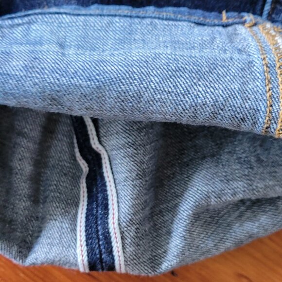 J Brand Men’s Jeans Tyler Perfect Slim Button Fly Raw Selvedge Red Line 40x35 - Picture 4 of 7